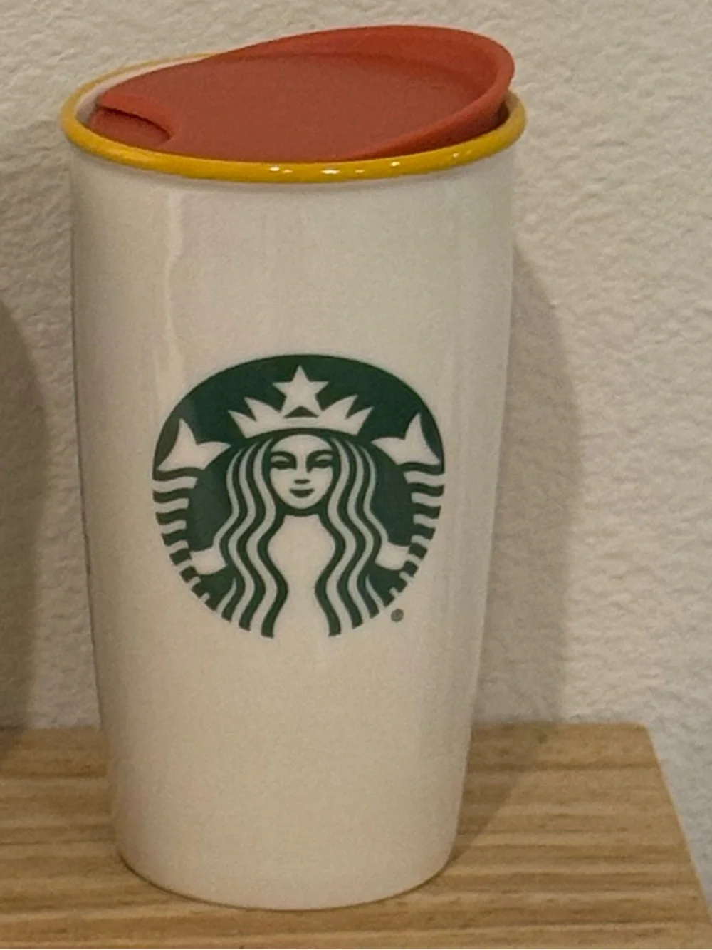 Disney Parks Starbucks Hollywood Studios Ceramic Tumbler 12 oz Swivel Lid